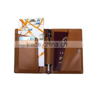Leather Wallet Passport Cover Travel Cover Passport Id Card Holder thumbnail-1