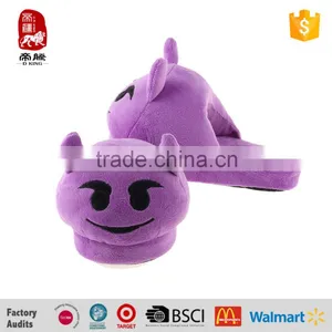 New Design Customized OEM Plush Emoji Slipper Toy Manufacturer China thumbnail-2