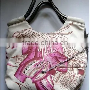 Women's Handbag With 34 x 28 x 15cm Size, Canvas and PU thumbnail-1