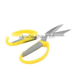 7.5 Inch Stainless Steel Yellow and Gray Plastic Handle High Sale Office Stationery Scissors thumbnail-2