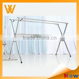 X Shape Thick Metal Clothes Horse Foldable Stainless Steel Clothes Rack thumbnail-5