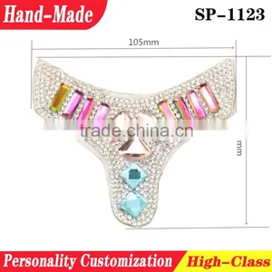 Decorative Beaded Rhinestone Patches for Shoe Accessory thumbnail-1