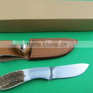 OEM Small Straight Knife, Antler Handle Hunting Knife UD401777 thumbnail-6