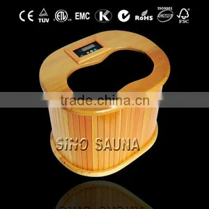Japan Hot Sale Hemlock Far Wooden Foot Sauna With Tourmaline (CE/RoSH/ISO) thumbnail-3