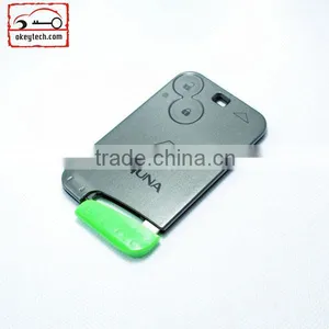 Okeytech Laguna 2 Button Smart Key Case With Blade for Key Card Renault Laguna Key Card for Renault thumbnail-1
