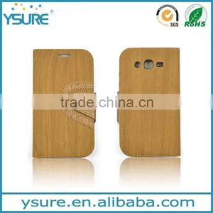 2016 Hot Sales PU Leather Case for Iphone6 by Wooden Lines Grain and Suitable for Business Man With Card Slots and Big Magnet thumbnail-1