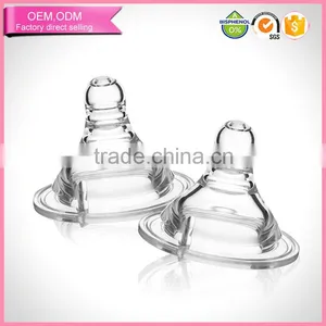 Baby Feeding Bottles Free Flow Breastlike 4-12Months Beautiful Nipples thumbnail-1