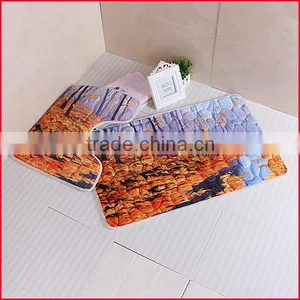 Eco-friendly Material Embossed Printing 3d Design Bath Mat Carpet Rugs thumbnail-1