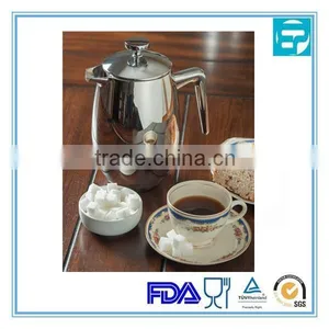 1L Double-Wall Satin Polished Stainless Steel Coffee Press With Filter thumbnail-1