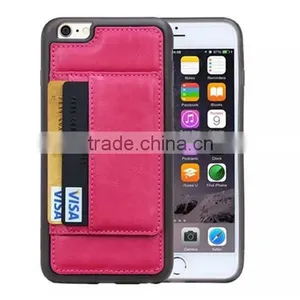 2015 New Arrival Hot Selling Leather Case for Iphone6, for Iphone6 Pink Housing thumbnail-1