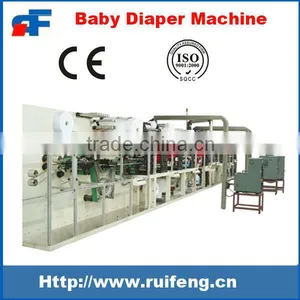High-quality Manufacturing RF-NKB Full Automatic Disposable Baby Diaper Making Machine thumbnail-1