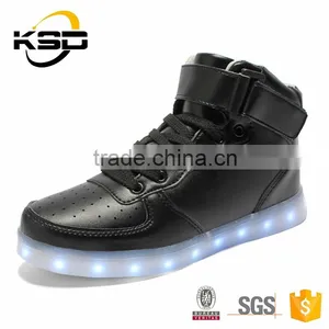 Hot Selling China Supplier MOQ1 HIgh Neck Shoes LED Light Up Shoes thumbnail-3