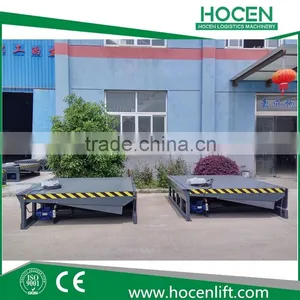 Used Warehouse Stationary Hydraulic 6-15 Tons Dock Forklift Loading Ramp For Trails thumbnail-6