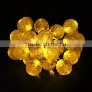 Christmas Holiday Name Solar Power 4.8M 20 LED Ball String Lights thumbnail-6