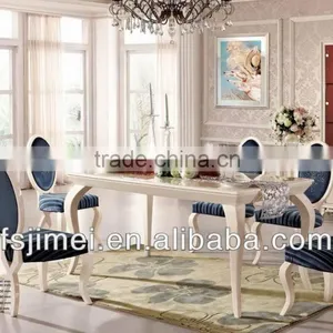 Marble Top and Mdf Structure Dining Table Furniture thumbnail-1