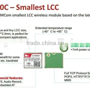 Cheapest Gsm Gprs Simcom Module SIM800C, With Small Size in LCC Interface and Play High Performance thumbnail-1