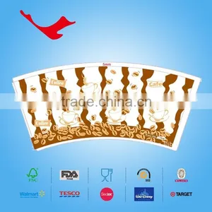 PE Coated Disposable Paper Cup Fan/sheet/piece for Coffee thumbnail-2
