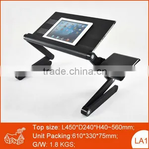 Popular Gift Promotion Portable Folding Aluminum Recliner Laptop Table thumbnail-1