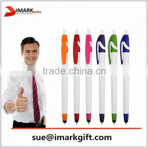 Novelty Cheap Promotional Touch Pen With Logo 2 in 1 Stylus Touch Pen thumbnail-1