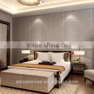Fashion Wall Flats Leather Bed Headboard Embossed Leather Panel (Nail River) thumbnail-2