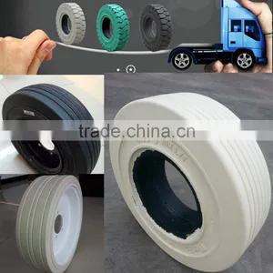 Top Seller White 4.00x8 Non Marking Solid Tires With Good Price thumbnail-1