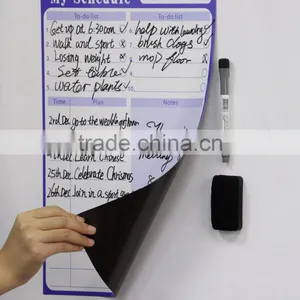 Custom Fridge Magnets Dry Erase Sheet Magnetic Calendar Weekly Planner to do List Shopping List thumbnail-2