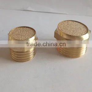 1/2" Inch Male Thread Pneumatic Air Brass Mufflers / Silencers thumbnail-1