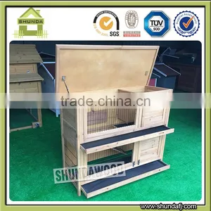 SDR020 Animal House Two-storey Double-decker Wooden Rabbit Cages thumbnail-1