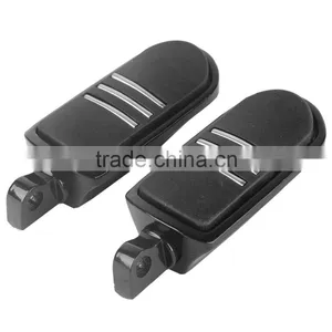 Streamliner Style Black Footpeg Foot Peg For Fatboy FLSTF Night Train New thumbnail-2