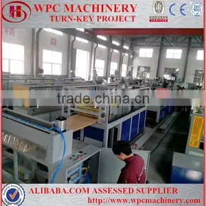 Wood Plastic Composite Door Board Production Line/ WPC Extruder Price thumbnail-1