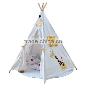 Wholesale Cotton Canvas Kids Children Indoor Play for Peugeot Partner Tepee Tent thumbnail-2