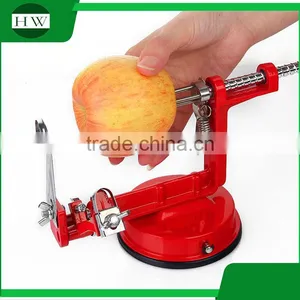 Multipurpose Aluminium Alloy Stainless Steel 3 in 1 Manual Roto Rotary Fruit Apple Corer Slicer Zester Peeler thumbnail-2