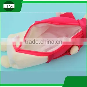 Wholesale Korean School Promotional Gift Customized Plush Pencil Case thumbnail-5