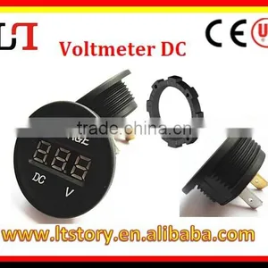 DC 5~30V Red LED Auto Car Waterproof Panel Meter Digital Voltmeter thumbnail-3