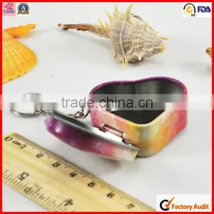 Print Colored Mini Heart Shaped Chocolate Tin Box thumbnail-1
