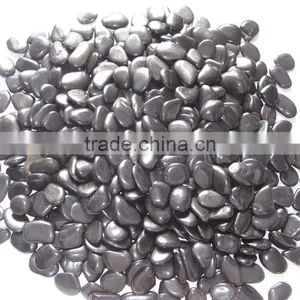 Black Polished River Pebbles Stone thumbnail-2