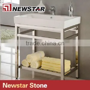 Newstar Hotel Project Corner Hanging Metal Bathroom Vanity Base thumbnail-5