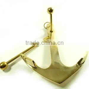 Nautical Art Decoration Nautical Decor Brass Admiralty Pattern Anchor thumbnail-1