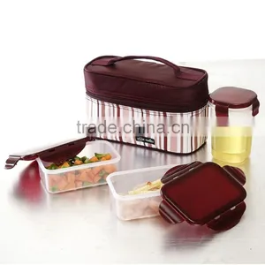 Hot Sale 3.85L Waterproof Travel Picnic Lunch Bag Snack Tote Isothermic Cooler Handbag Combintion Kids Lunch Box thumbnail-1