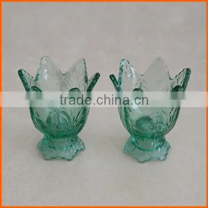 High Quality Beautiful Tulip Shaped Glass Candle Holder thumbnail-1