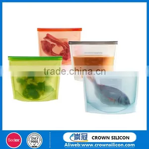 Food Grade Silicone Vacuum Seal Food Bags,resealable Vacuum Silicone Food Storage Bag thumbnail-3