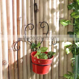 Wrought Iron Wall Flower Pots Metal Planters | Hanging Metal Planter thumbnail-1