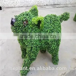 Small Sculpture Aritificial Green Sculpture Plastic Fake Plant Artificial Sculpture Plastic Statue thumbnail-3