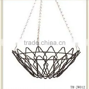 Metal Wire Flower Hanging Basket thumbnail-1