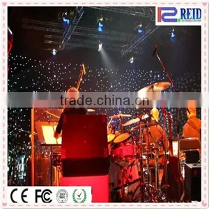 Flexible Indoor Fireproof Curtain Wedding Rgb Star Cloth Led Lights thumbnail-4