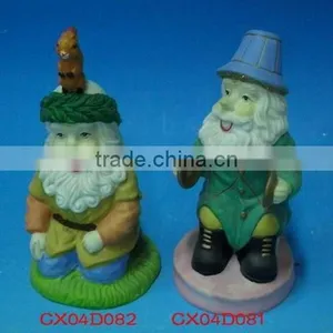 Ceramic Gnome for Garden-custom Garden Gnomes-terra Cotta Gnomes-porcelain Paint Gnomes thumbnail-1