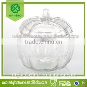 80oz Pumpkin Glass Large Honey Food Storage Jars Empty Preserving Jar Set thumbnail-1