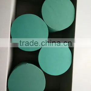 Green Round Cyclinder Shape Floral Foam Plate for Round Flower Box for Valentine's Day thumbnail-2