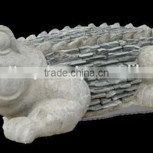 Alligator With Slate Statue, Animal Statue, Alligator With Stone in Vietnam Pottery Collection thumbnail-1