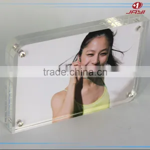 2017 Factory Wholesale Custom Acrylic Magnetic Photo Blocks DIY Acrylic Block thumbnail-2